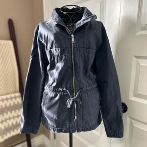 Utility Jacket with Drawstring Waist Dark Navy from Old Navy